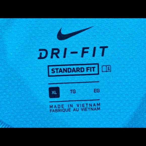 SOLD!!!!! Nike Mens Dri-FIt Vapor Blue Golf Polo Shirt XL - Picture 8 of 10